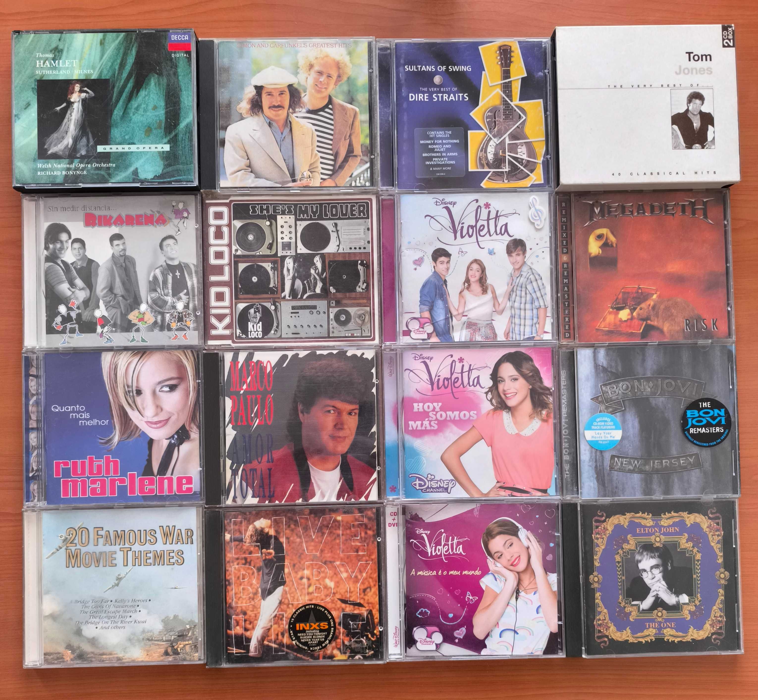 Grande Lote de 135 Cds tudo 135€