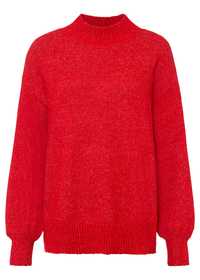 B.P.C czerwony sweter dłuższy r.48/50
