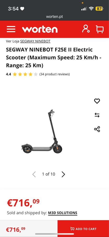 Segway Ninebot Trotinete F25E II