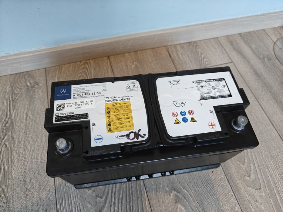 Akumulator AGM 92Ah 850A oryginał Mercedes