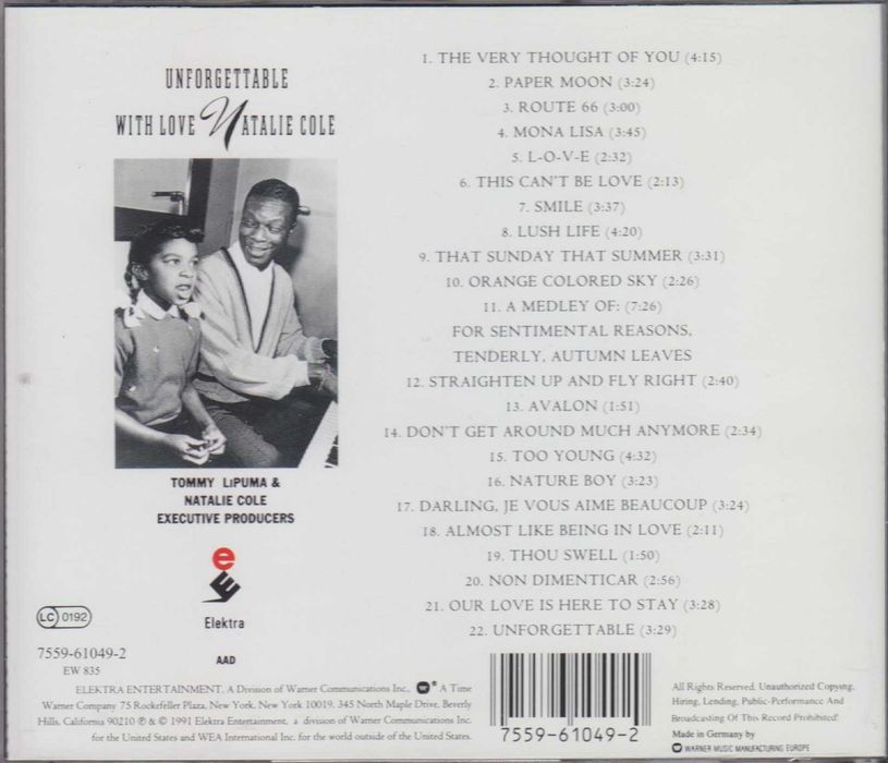 Natalie Cole - Unforgettable Whit Love