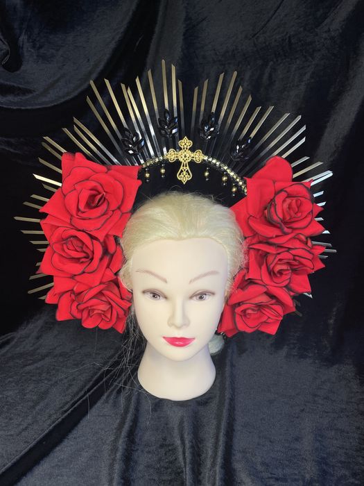 Корона обруч на голову Хелоуін Санта Муерте Хеловін Helloween Хеллоуин