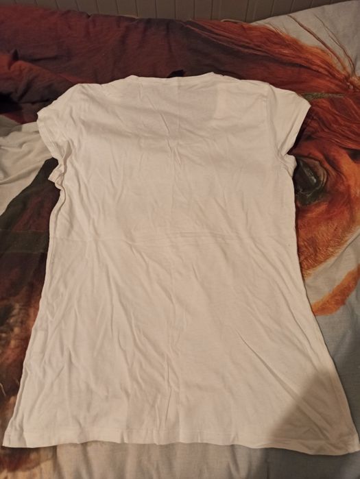 Tshirt koszulka damska biała z nadrukiem