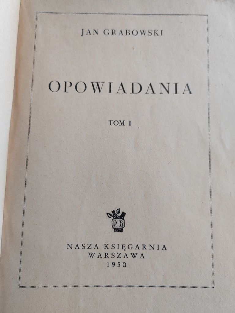 Jan Grabowski kochany zwierzyniec książka prl