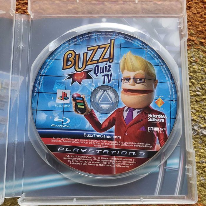 Buzz! Quiz TV PS3 Playstation 3 PL DUBBING - BRAK OKŁADKI