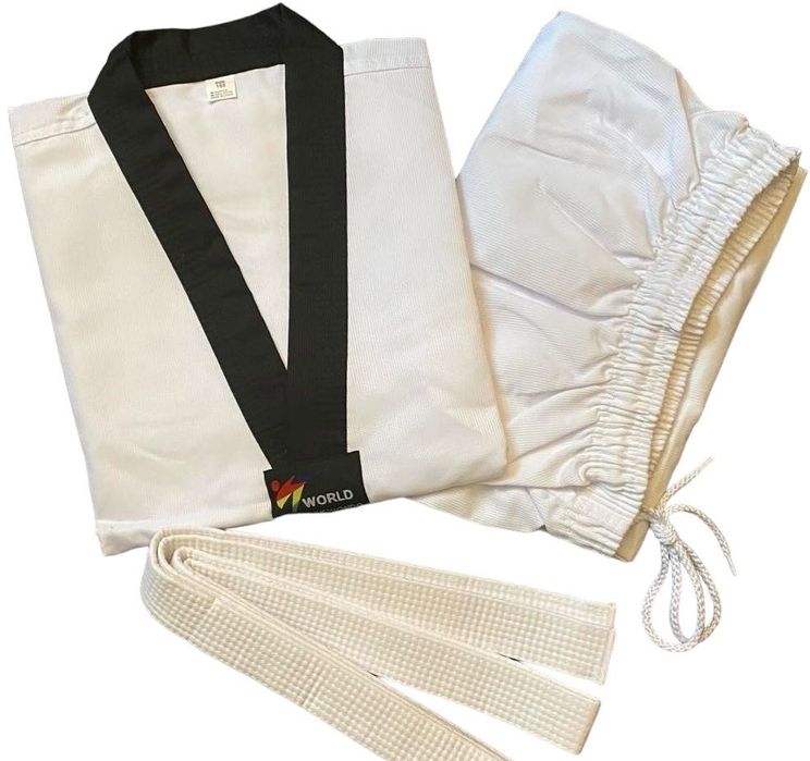 Добок ВТФ | Кимоно для тхеквондо 120см 130см 140см 150см| Кімоно ВТФ