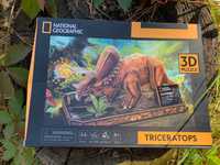 ЗDпазл головоломка-конструктор National Geographic Динозавр Трицератоп
