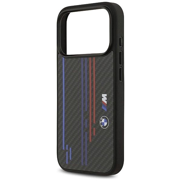 Etui BMW M Kevlar Lines & Logo MagSafe na iPhone 17 Pro - czarne