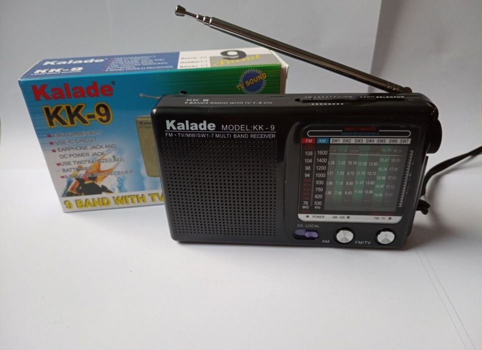 Radio kuchenne turystyczne kieszonkowe małe na baterie czarne nowe