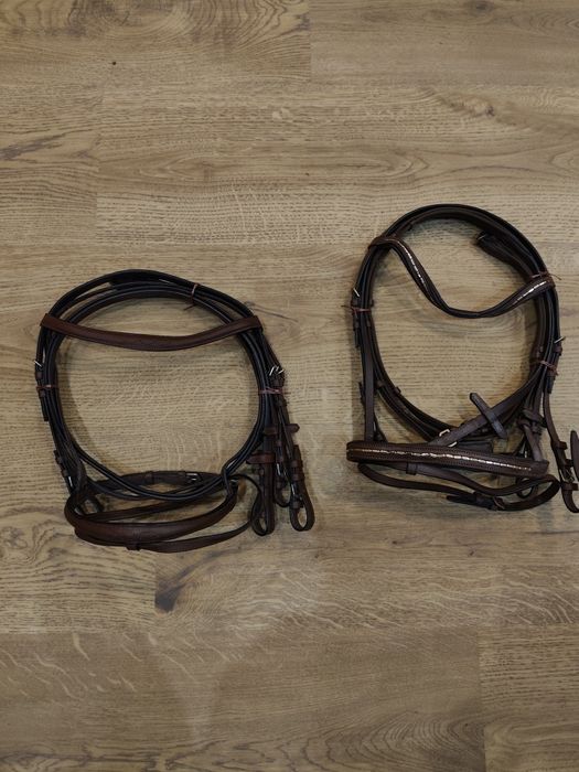 Brązowe ogłowie full nowe