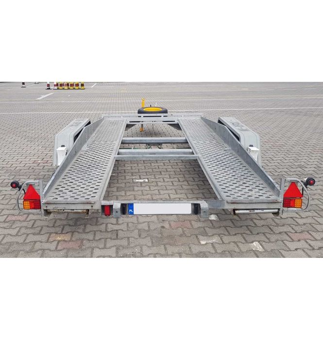 Wynajem przyczepa laweta DMC 1300 na kat B Poznań - Środa Wlkp