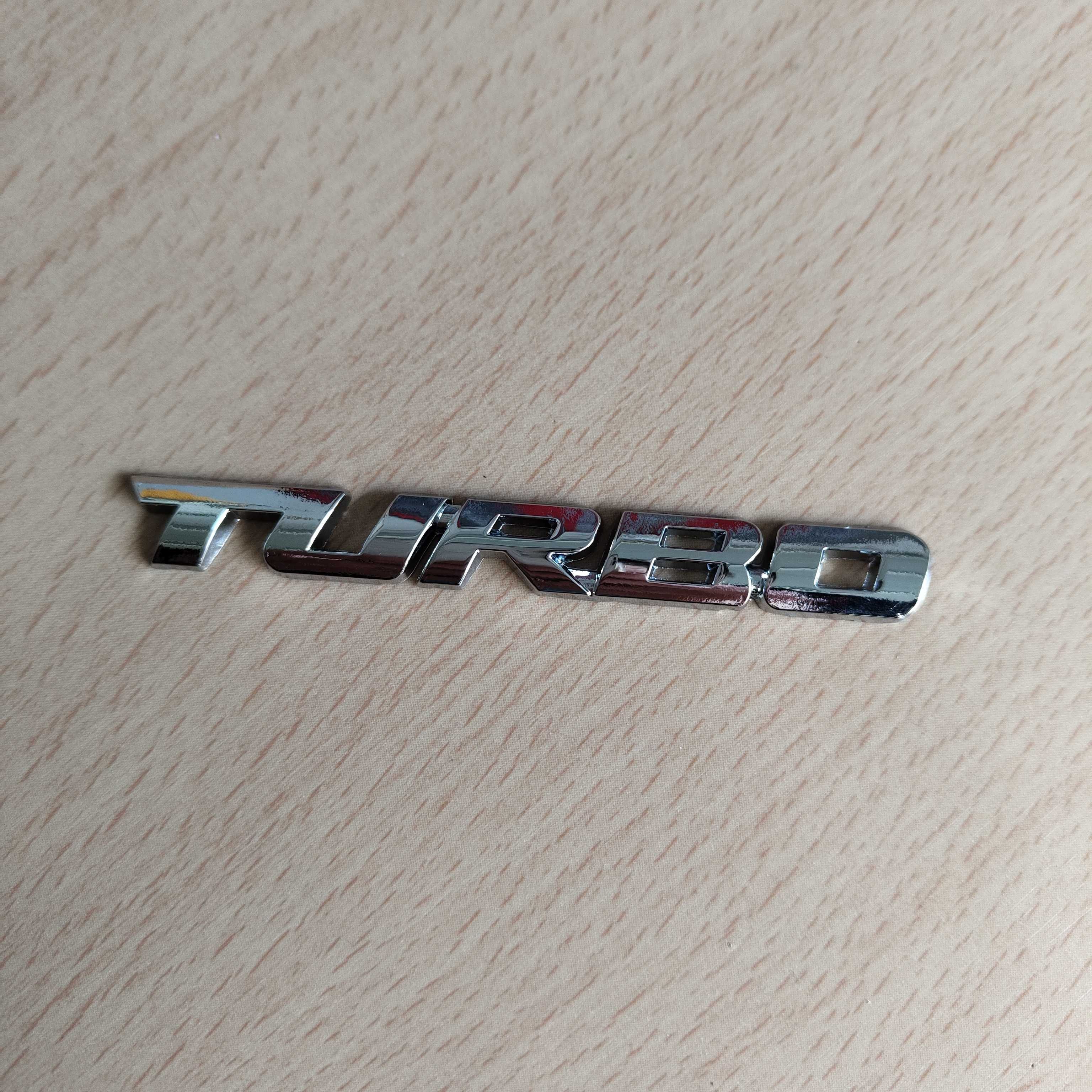 Adesivo Autocolante Carro TURBO em liga de metal