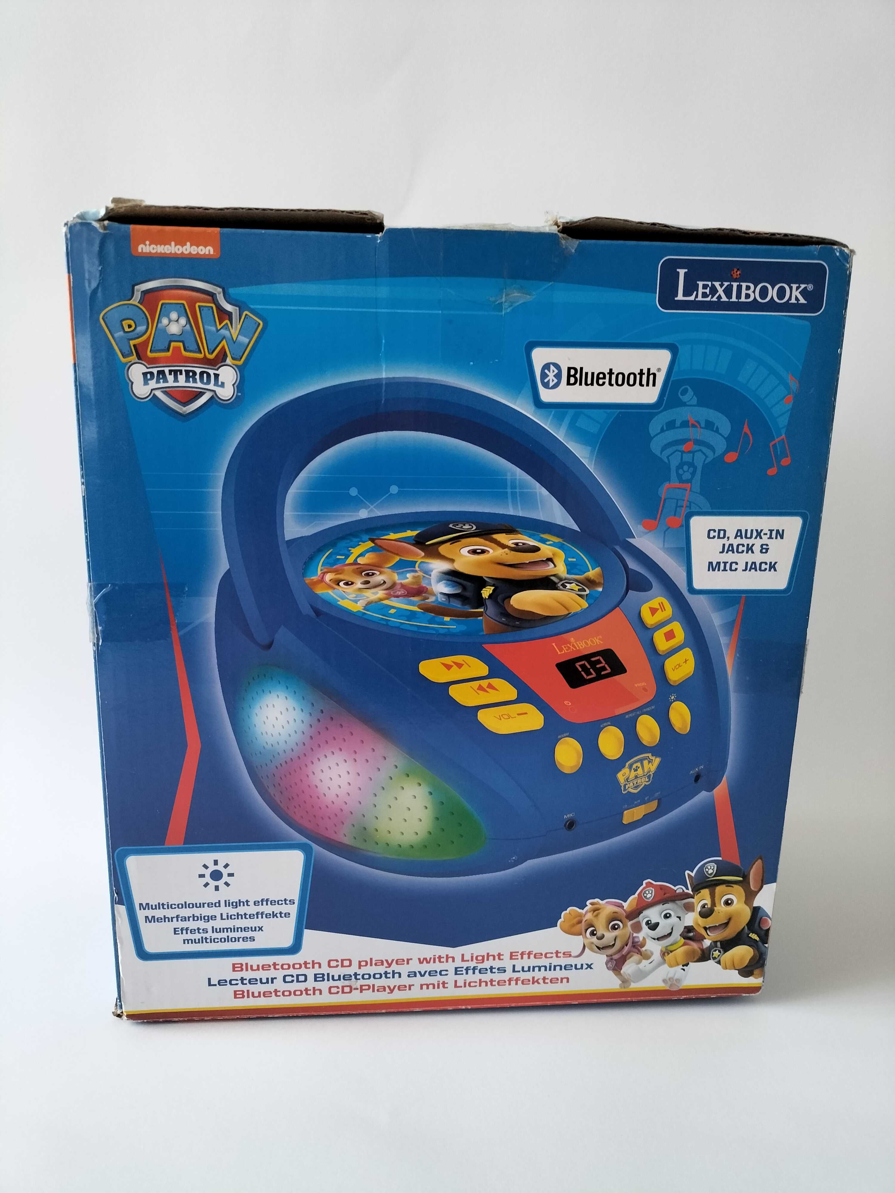 Boombox Psi Patrol - odtwarzacz CD i Bluetooth dla dzieci