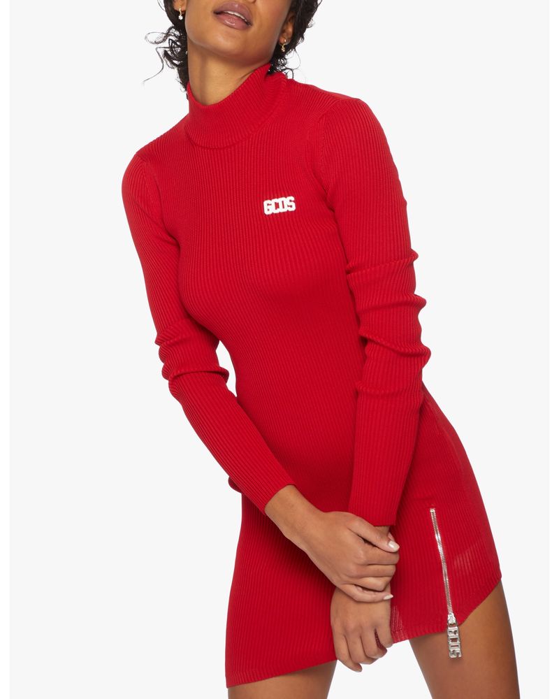 GCDS оригінал Італія червона трикотажна міні сукня плаття