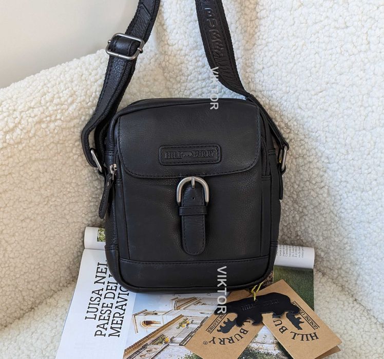 Мужская кожаная сумка Hill Burry HT06. Германия. Шкіряна сумка