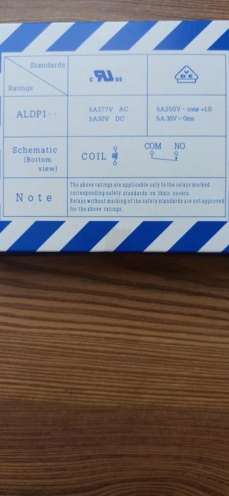 Реле 24V 5A 4pin Panasonic