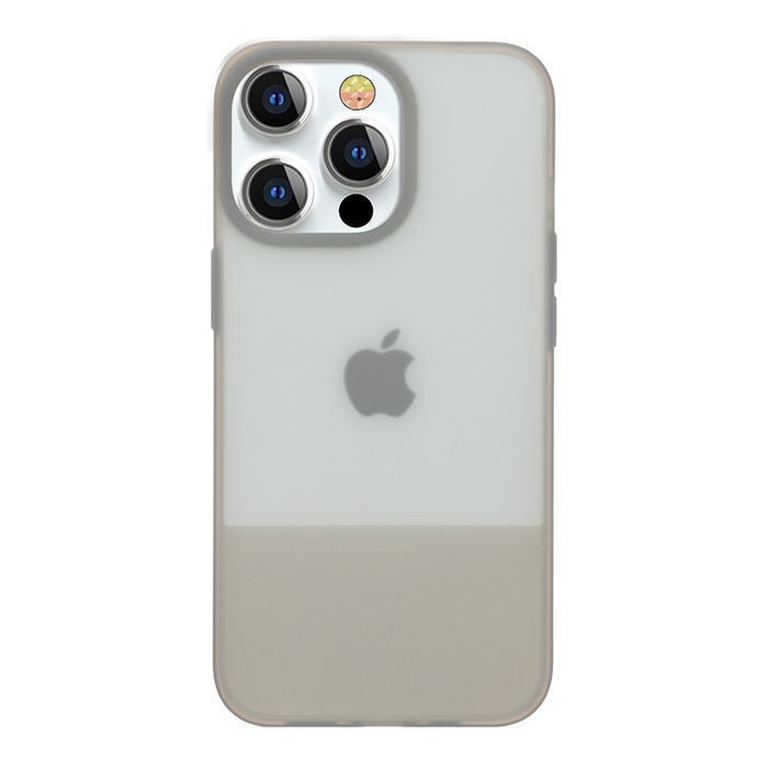 Etui Kingxbar Plain Series do iPhone 13 Pro - Szara Siliconowa Obudowa