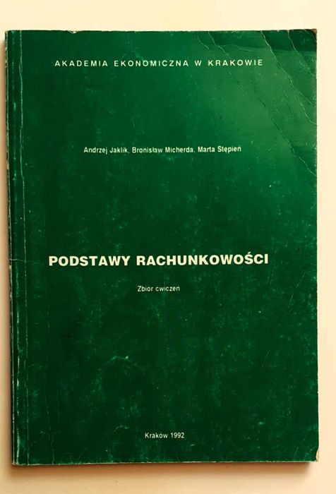 Podstawy rachunkowości - zbiór ćwiczeń
