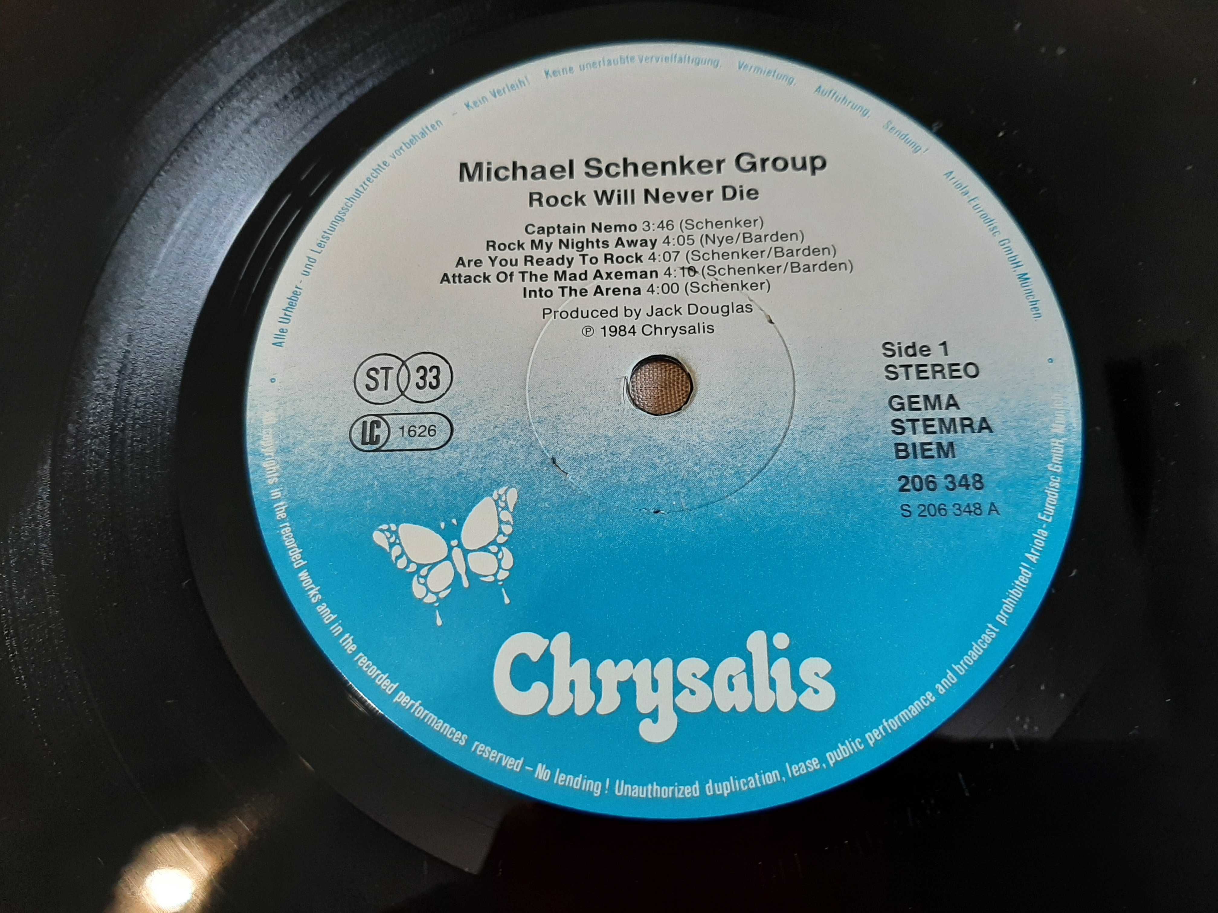 MSG - Michael Schenker Group - Rock Will Never Die - Europa - Vinil LP