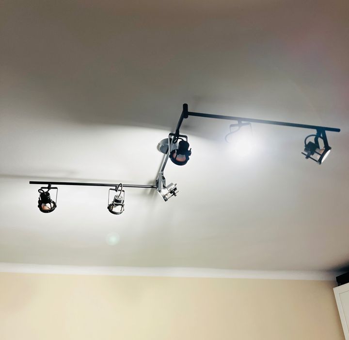 Reflektory sufitowe  lampa sufitowa czarna