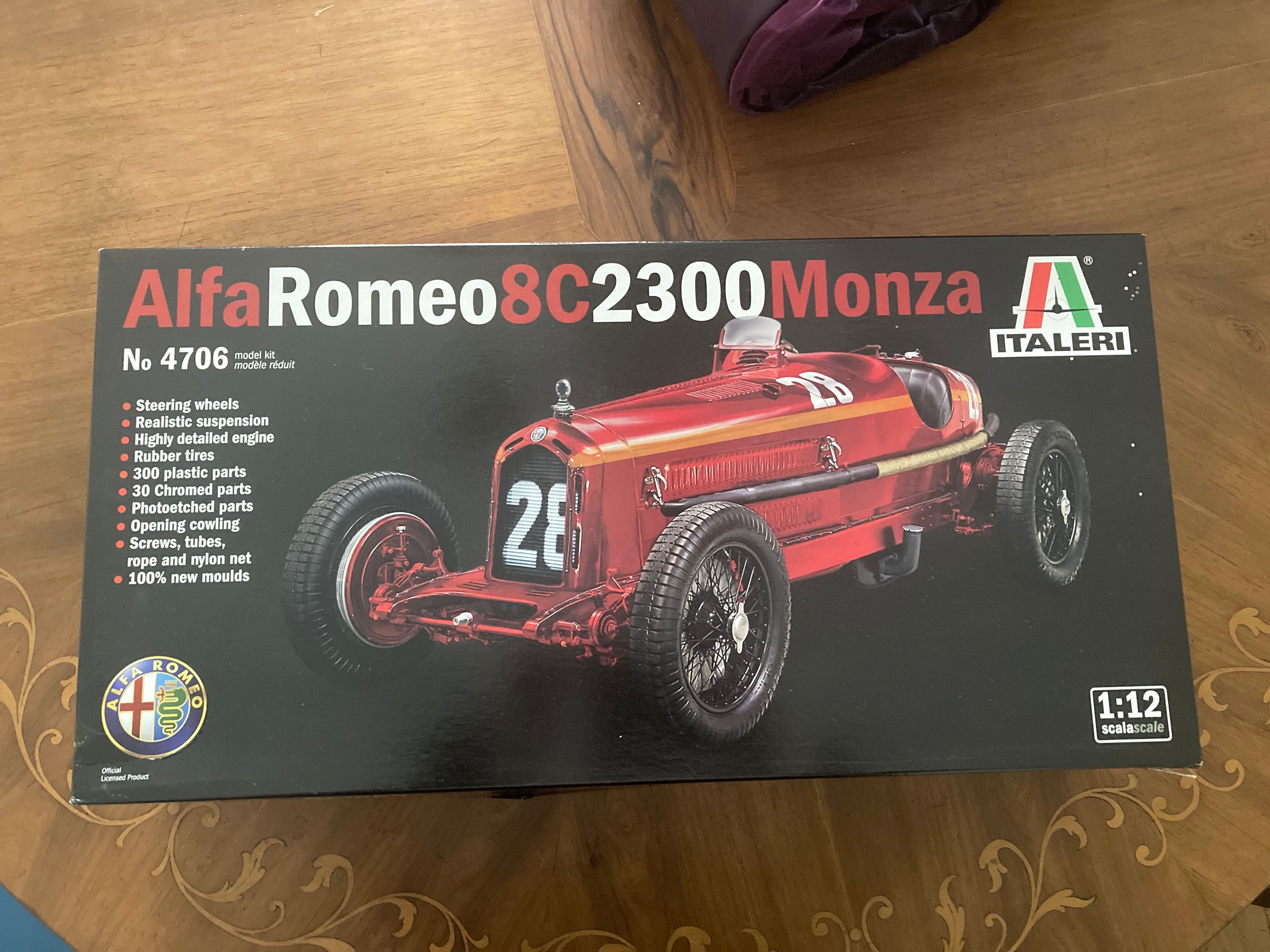 Kit Modelismo novo Italeri Alfa Romeo 8C2300 Monza 1/12