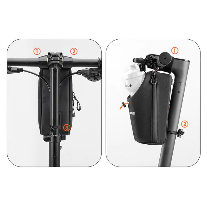 Torba Rowerowa Na Kierownicę Z Uchwytem Na Bidon Rockbros P002Pl