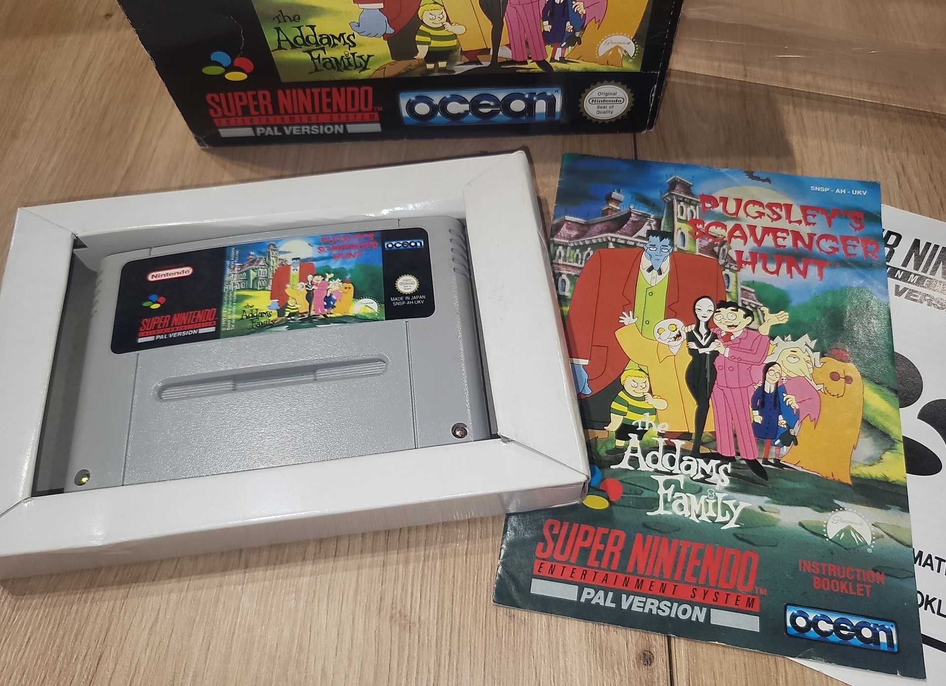 Gra The Addams Family Pugsleys Scavenger Hunt - SNES - DB stan Komplet