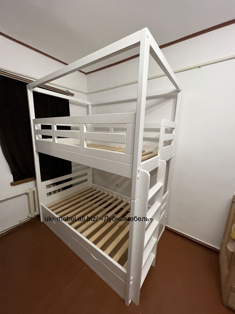 Двухъярусная деревянная кровать Мода, двоповерхове ( двоярусне) ліжко