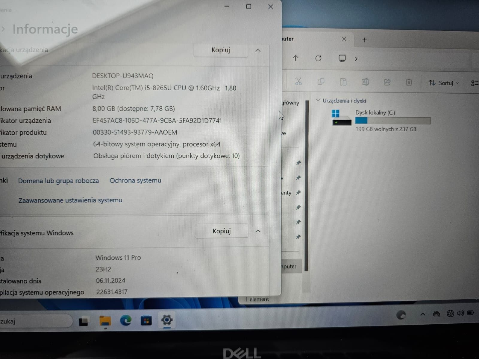 Dell inspiron 2w1 laptop tablet