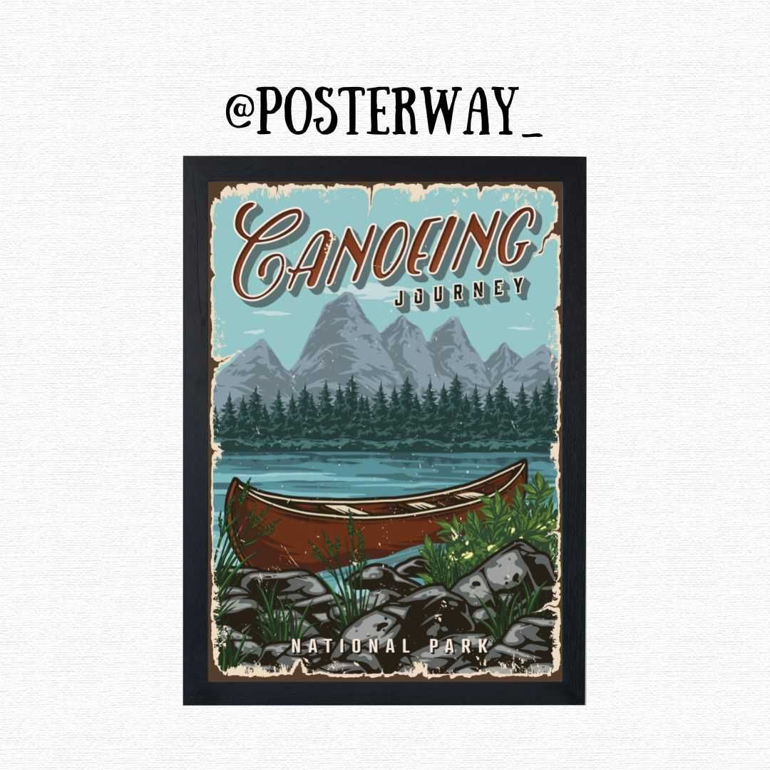 Retro Camping Poster