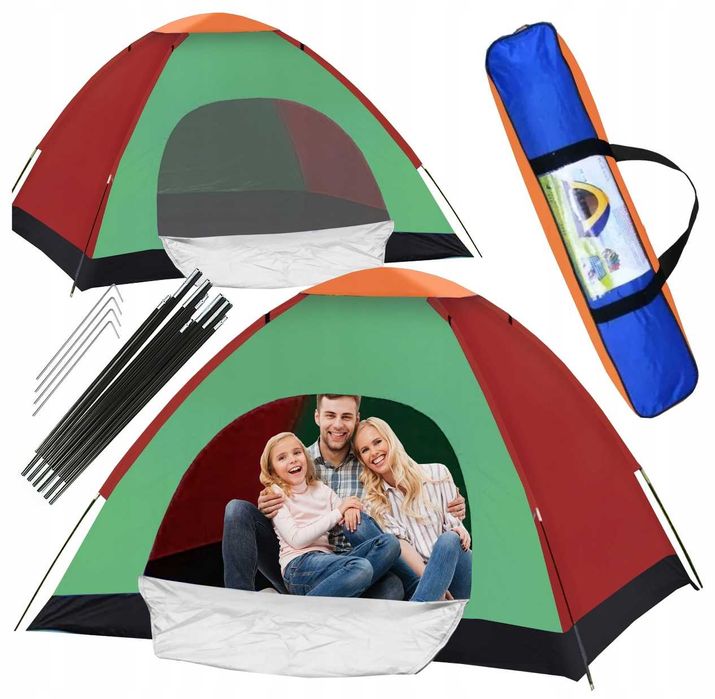 NAMIOT 3 OSOBOWY wędkarski turystyczny 2x1,5m szybko rozkładany