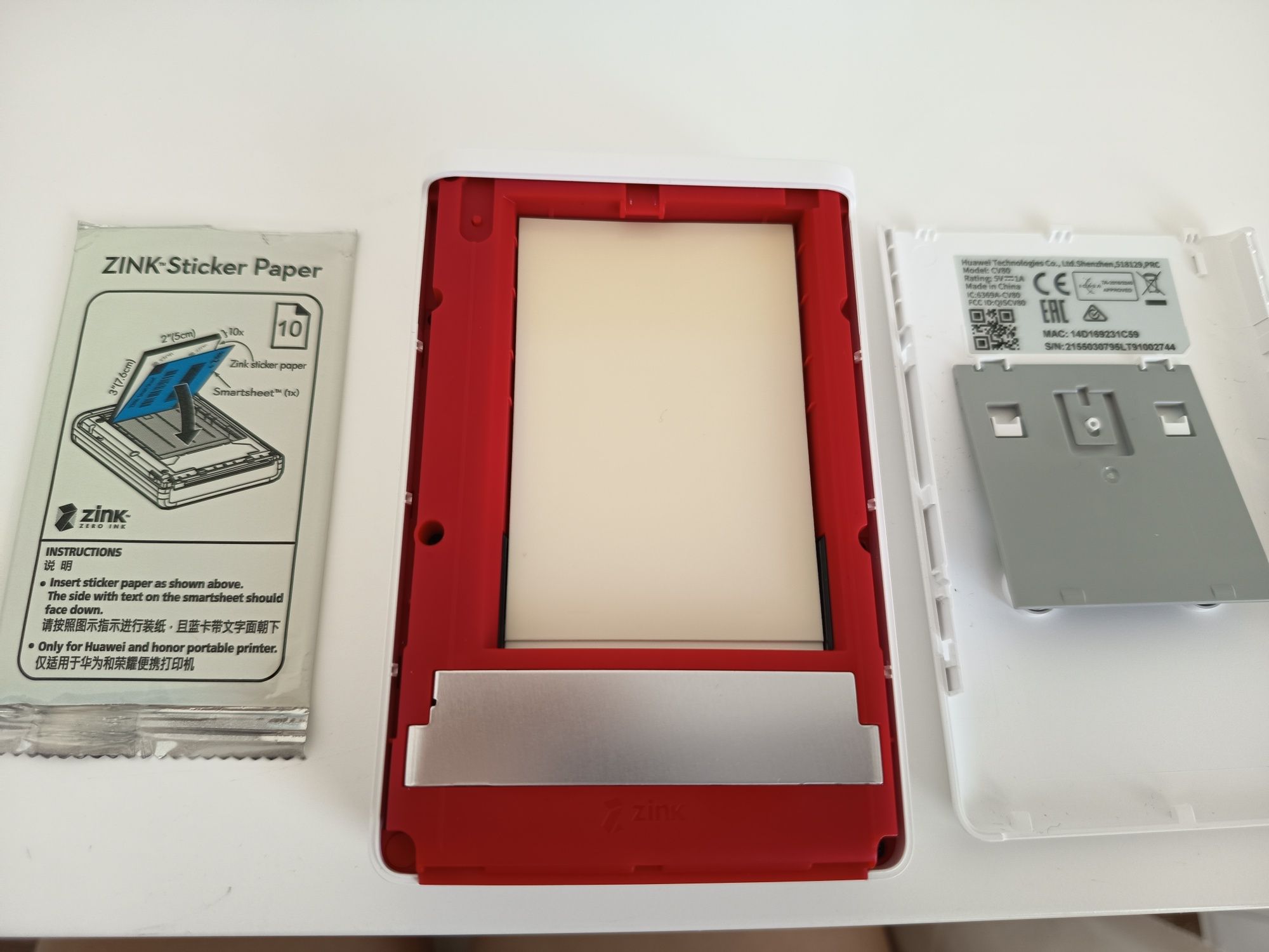 Huawei pocket photo printer