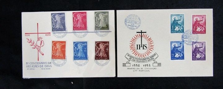 1950/1952 FDC 2 MNH **