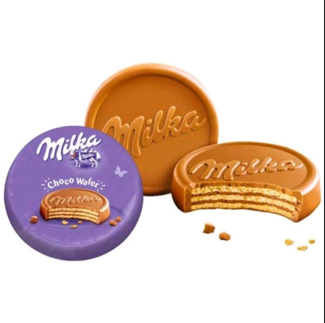 Печиво Milka з шоколадно-горіховим кремом Milka Choco Wafer 30г х 30од