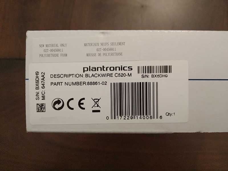 [Auricular / Headset] Plantronics Blackwire C520 - NOVO