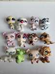 2 Lps littlest pet shop zestaw figurek duży shopy pies miś kot short