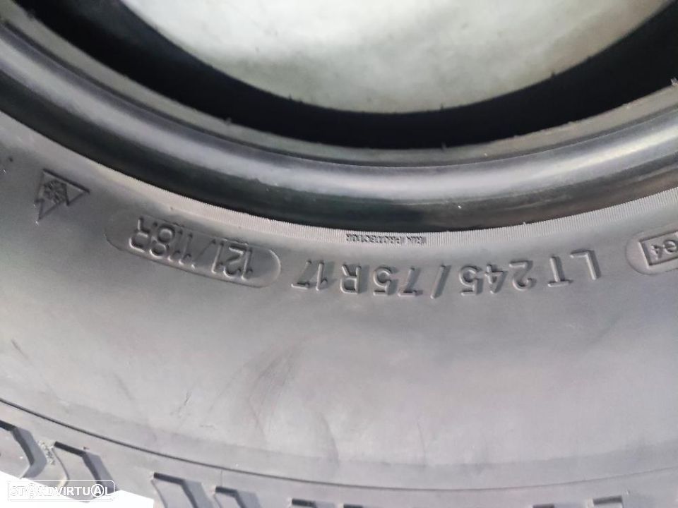 2 pneus semi novos 245-75r17  bf goodrich - oferta dos portes
