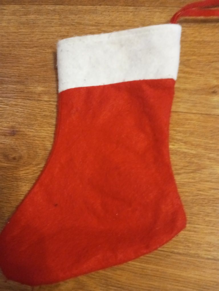 Новорічна шкарпетка для подарунків