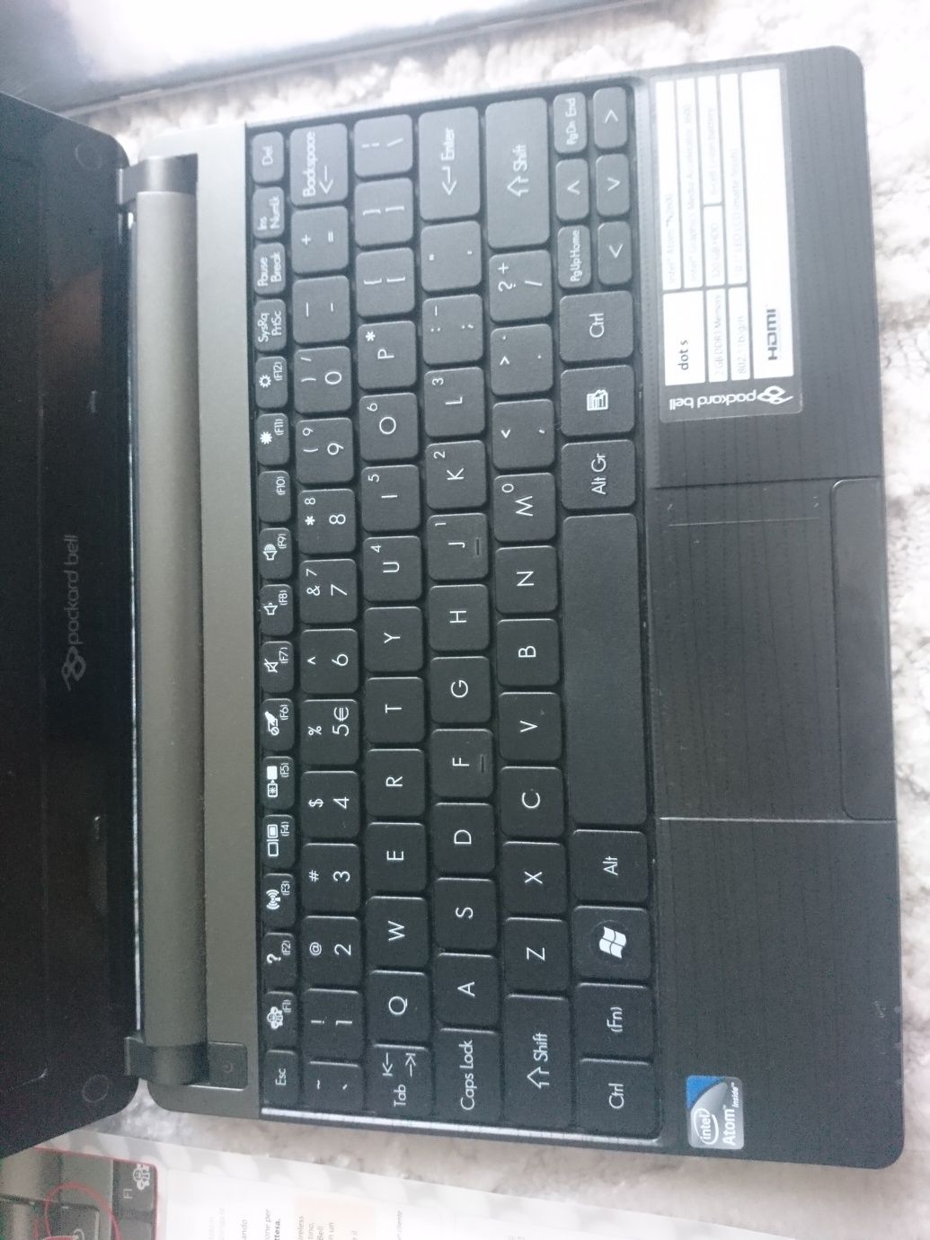 Notebook komputer 10 cali Packard Bell 320GB
