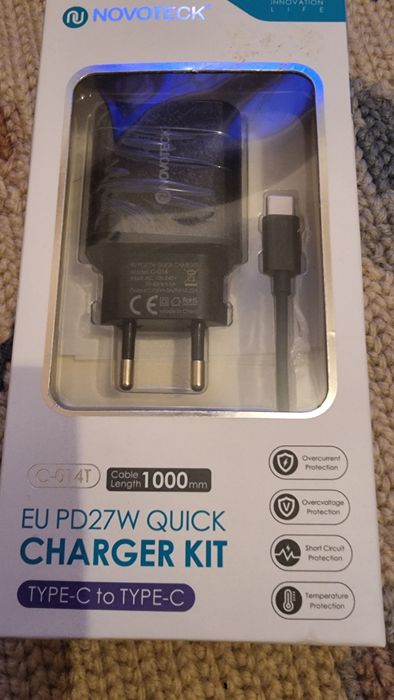 Kit Carregador Rápido NOVOTECK C-014T EU PD27W.
