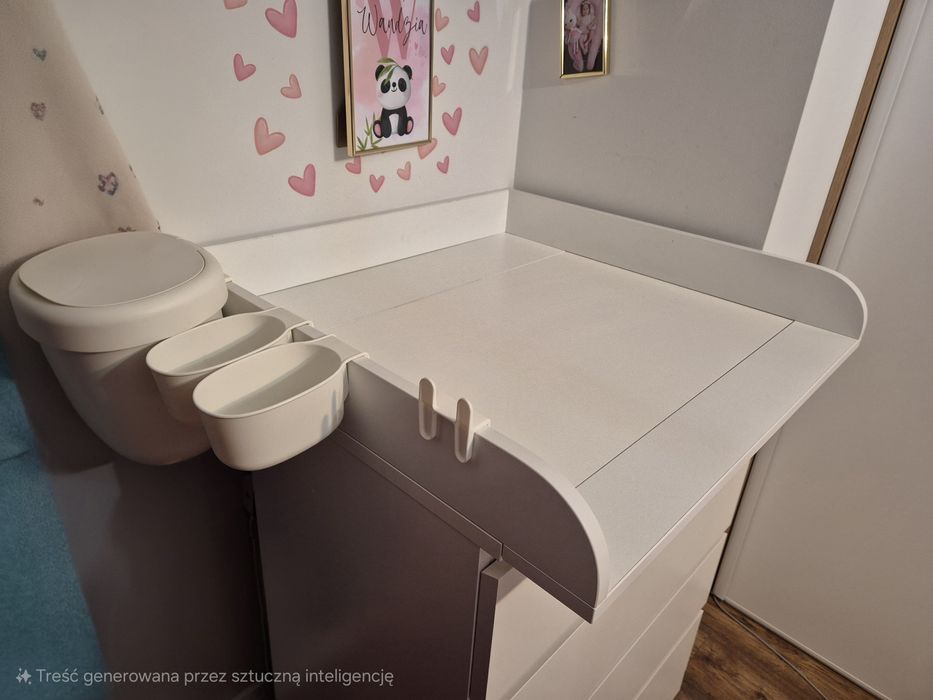 Nakładka do przewijania na komodę Ikea Malm pojemniki Onsklig