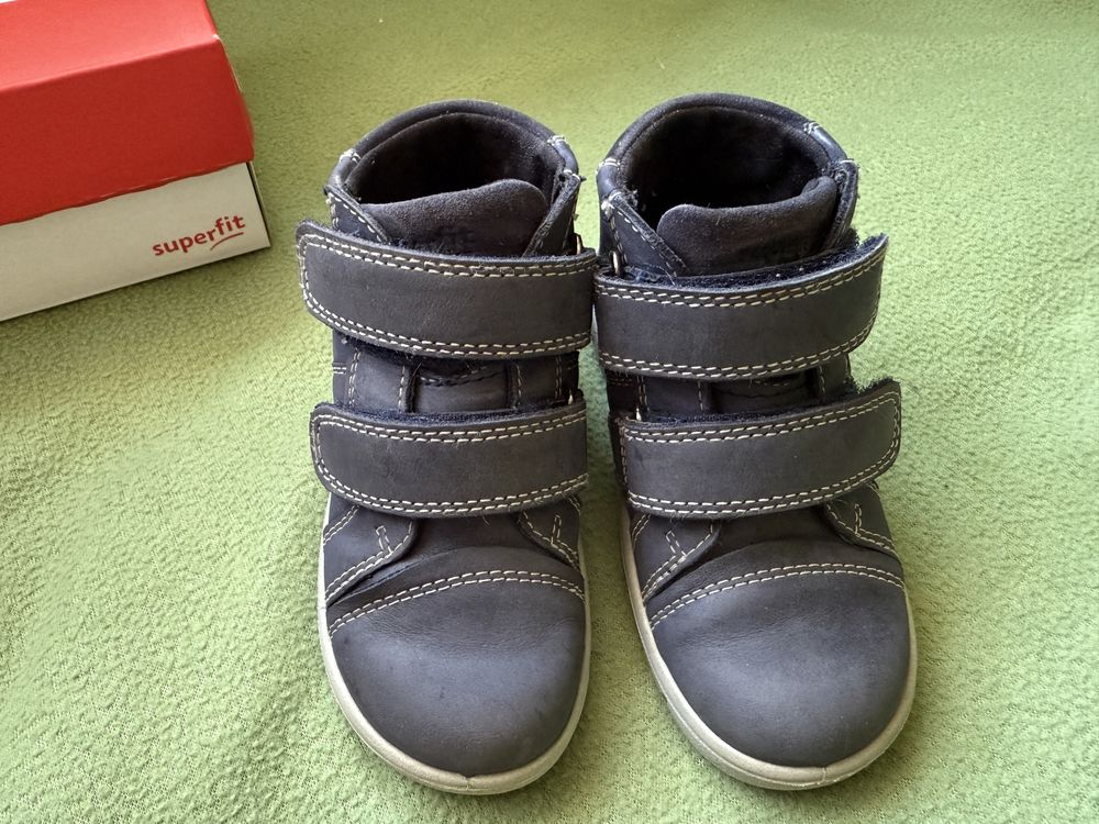 Skorzane buty trzewiki Superfit ocieplone r.24
