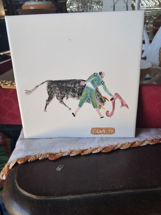 Azuleijos antigos tauromaquia  antigos