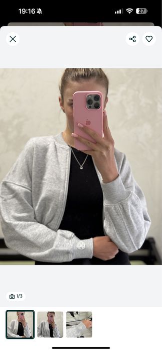 Жіночий худі бомбер