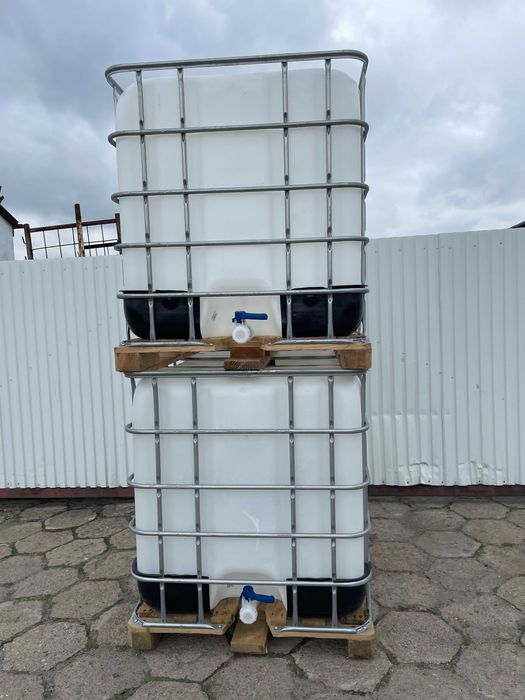 MAUZER zbiornik 1000L czysty zbiornik na wodę beczka na palecie transp