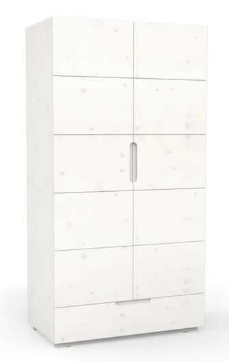 Szafa drewniana, bielona 2-drzwiowa ECO