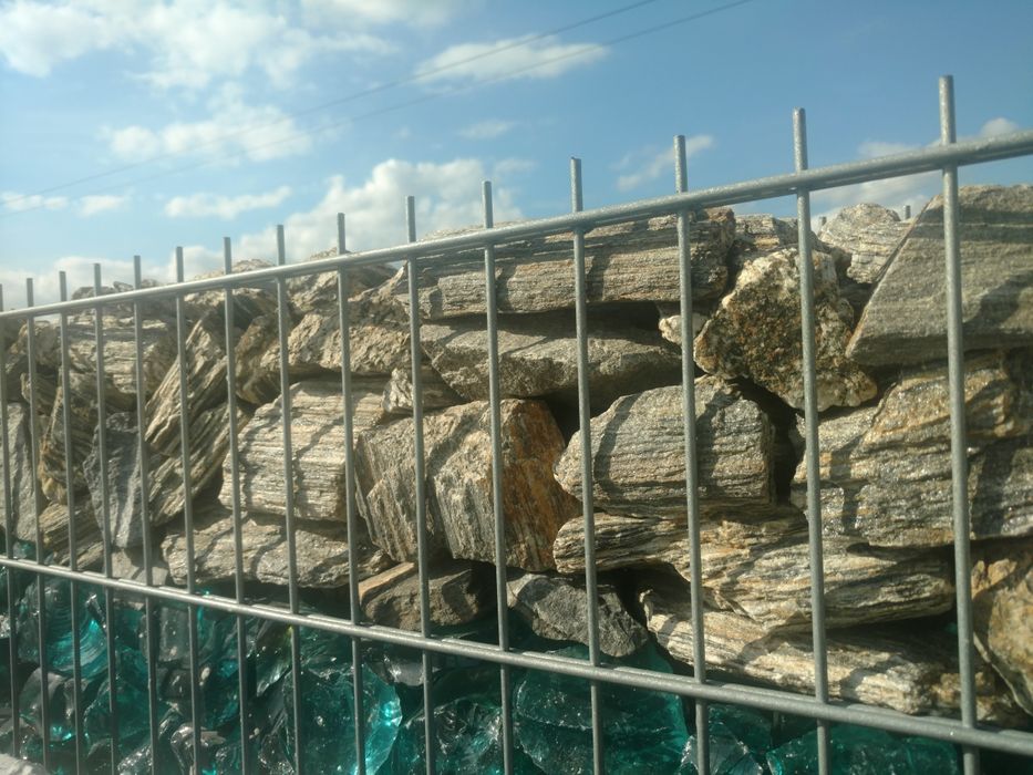 Kamienie do gabionów Łupek granitowy gabion kamień granit do gabionu