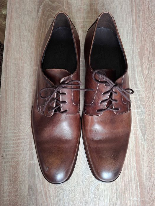 eleganckie, markowe, skórzane półbuty brązowe Lloyd 47
