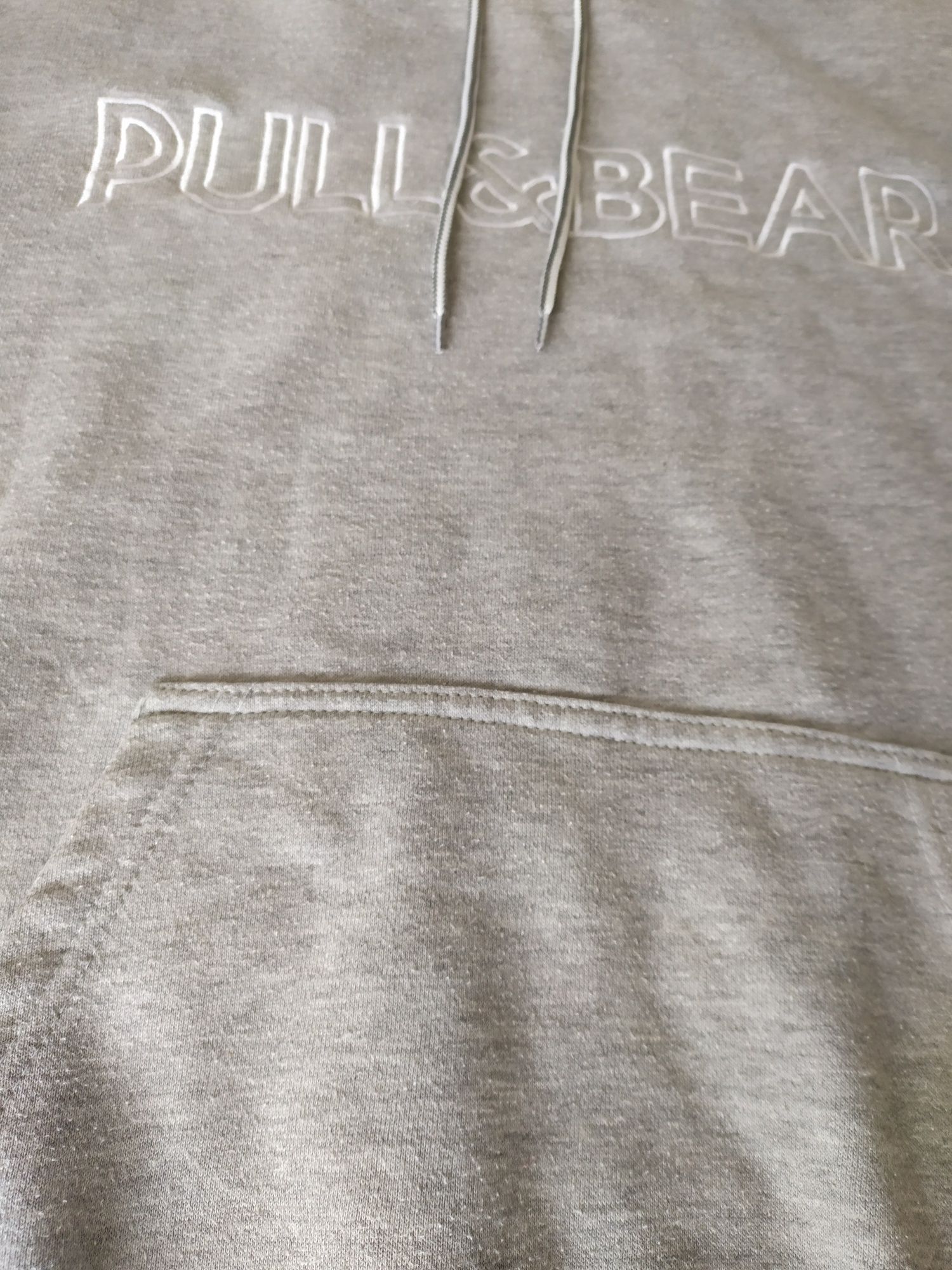 Gruba bluza z kapturem Pull&Bear XS szara