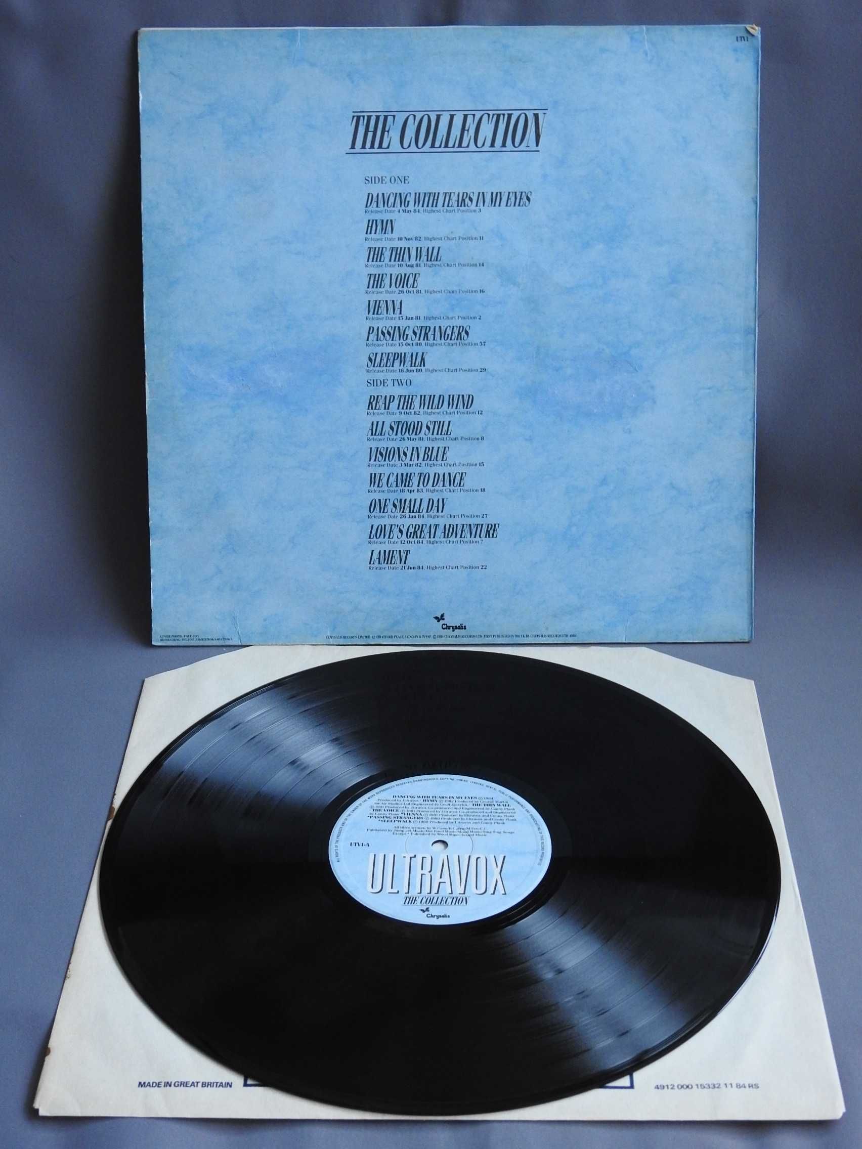 Ultravox The Collection LP 1984 UK пластинка VG+ Британия 1press ориги